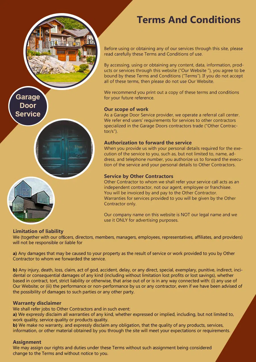 5 Star Garage Door Franksville, WI 262-240-4631 - terms6